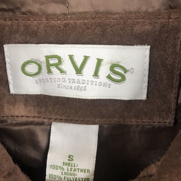 Vintage Orvis Leather Vest Womens Small Brown Suede Quilted Equestrian Retro - Picture 6 of 16